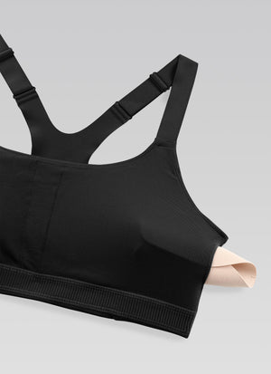 Padded Sports Bra - Adjustable Straps, Removable Padding