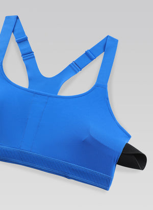 Padded Sports Bra - Adjustable Straps, Removable Padding