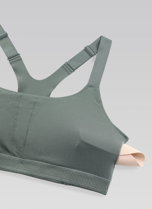 Padded Sports Bra - Adjustable Straps, Removable Padding