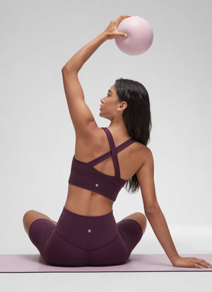 Ruched V Neck Longline Bra - Ruched Detail, V Neck, Longline