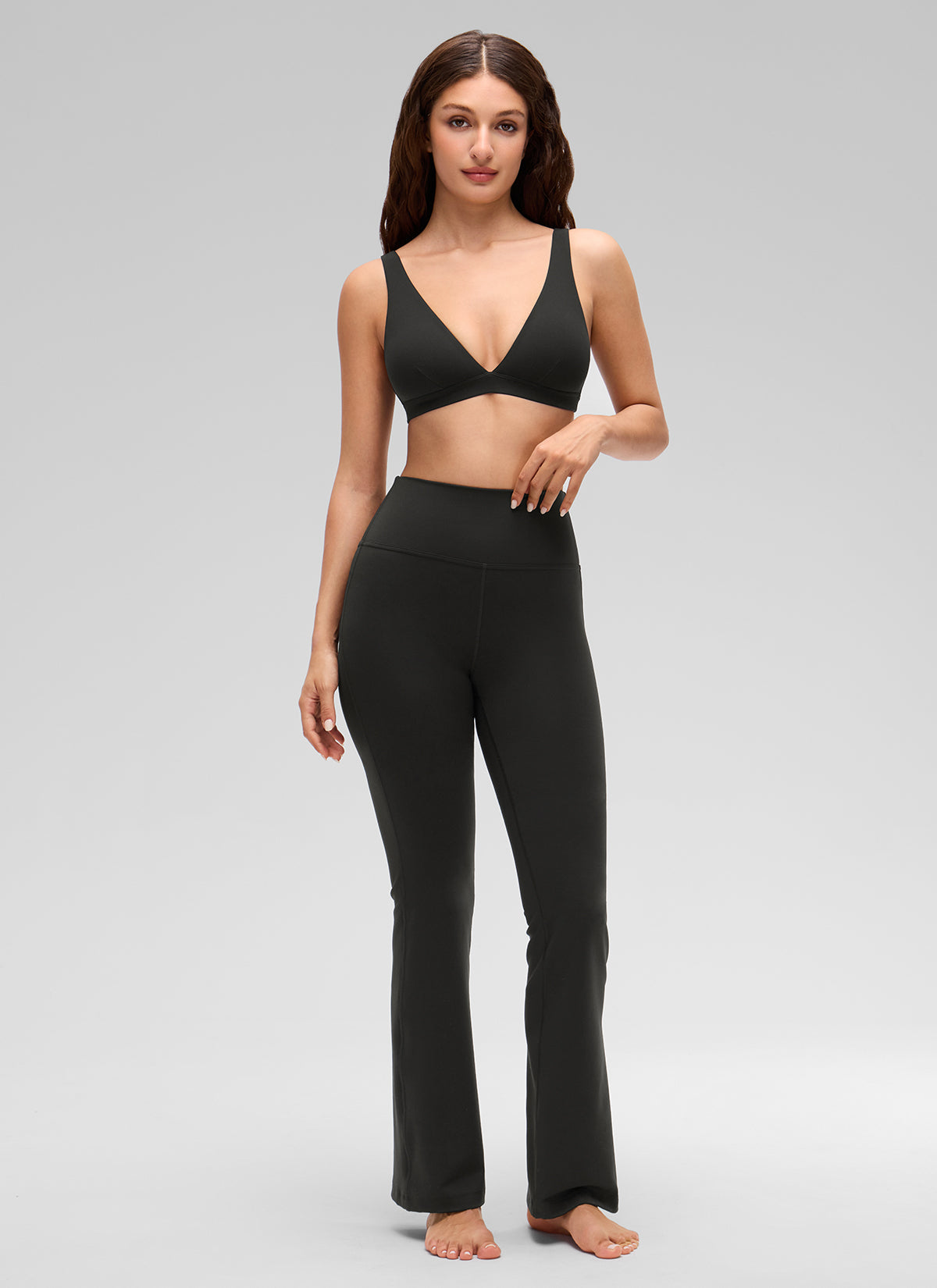 Double Lined V Neck Bra - V Neck, Double Layer
