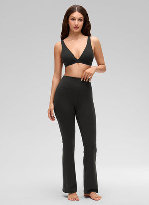 Double Lined V Neck Bra - V Neck, Double Layer