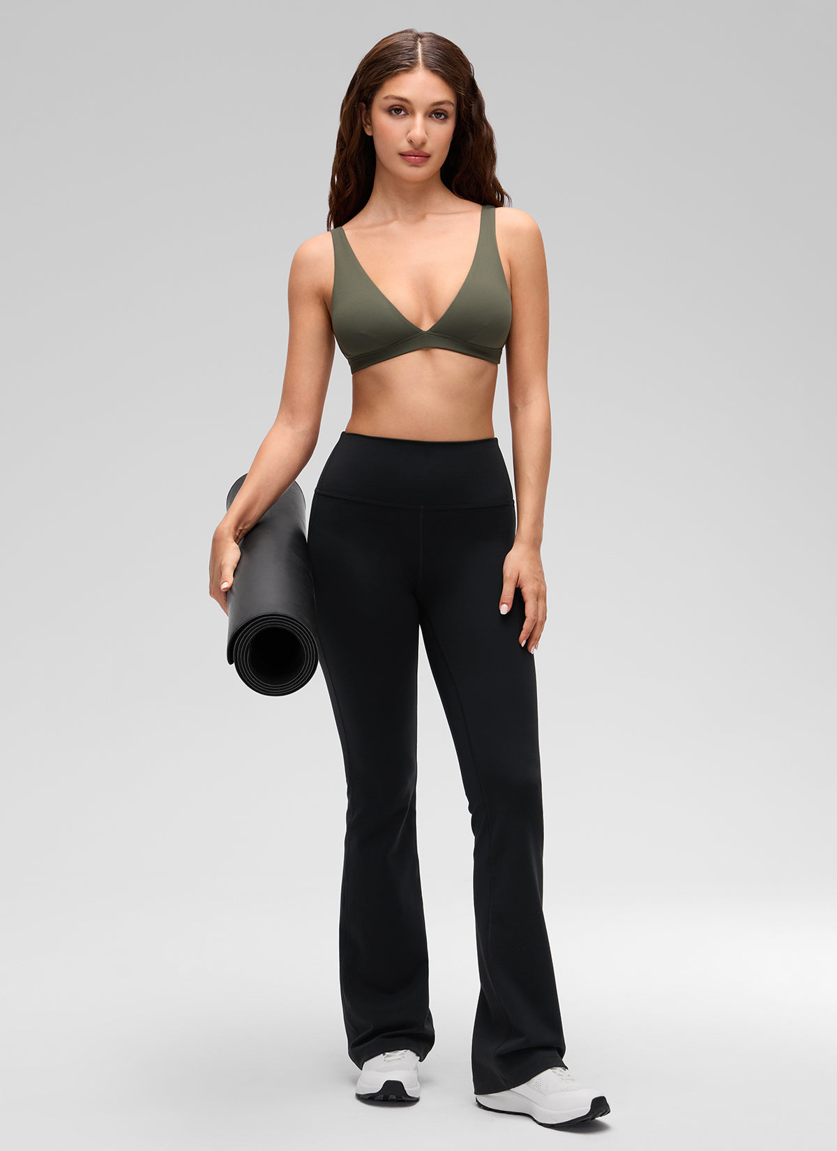 Double Lined V Neck Bra - V Neck, Double Layer