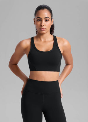 Running Sports Bra - U Neck, Racerback, Breathable