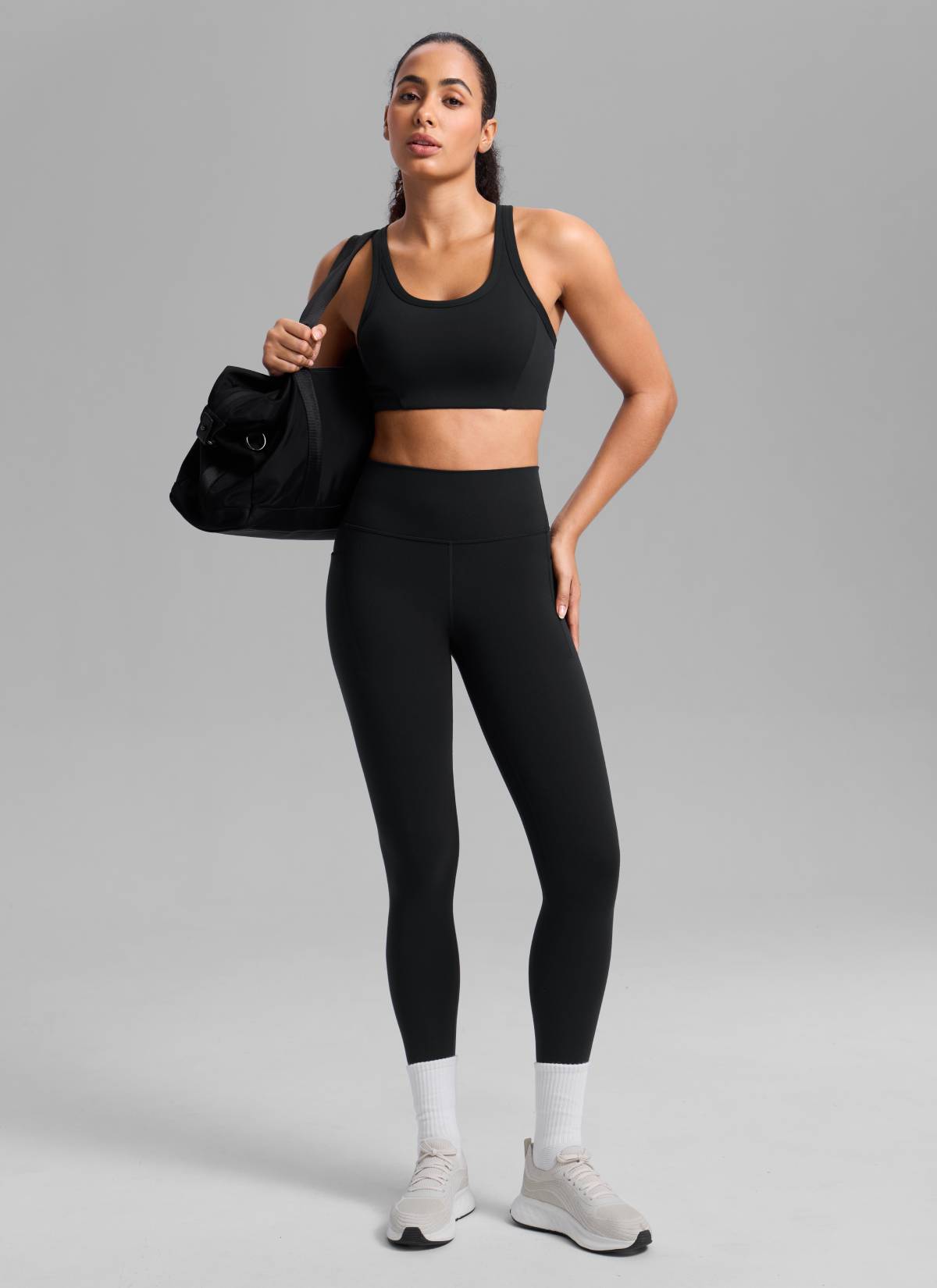 Running Sports Bra - U Neck, Racerback, Breathable