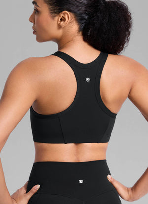 Running Sports Bra - U Neck, Racerback, Breathable