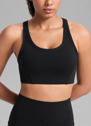 Running Sports Bra - U Neck, Racerback, Breathable