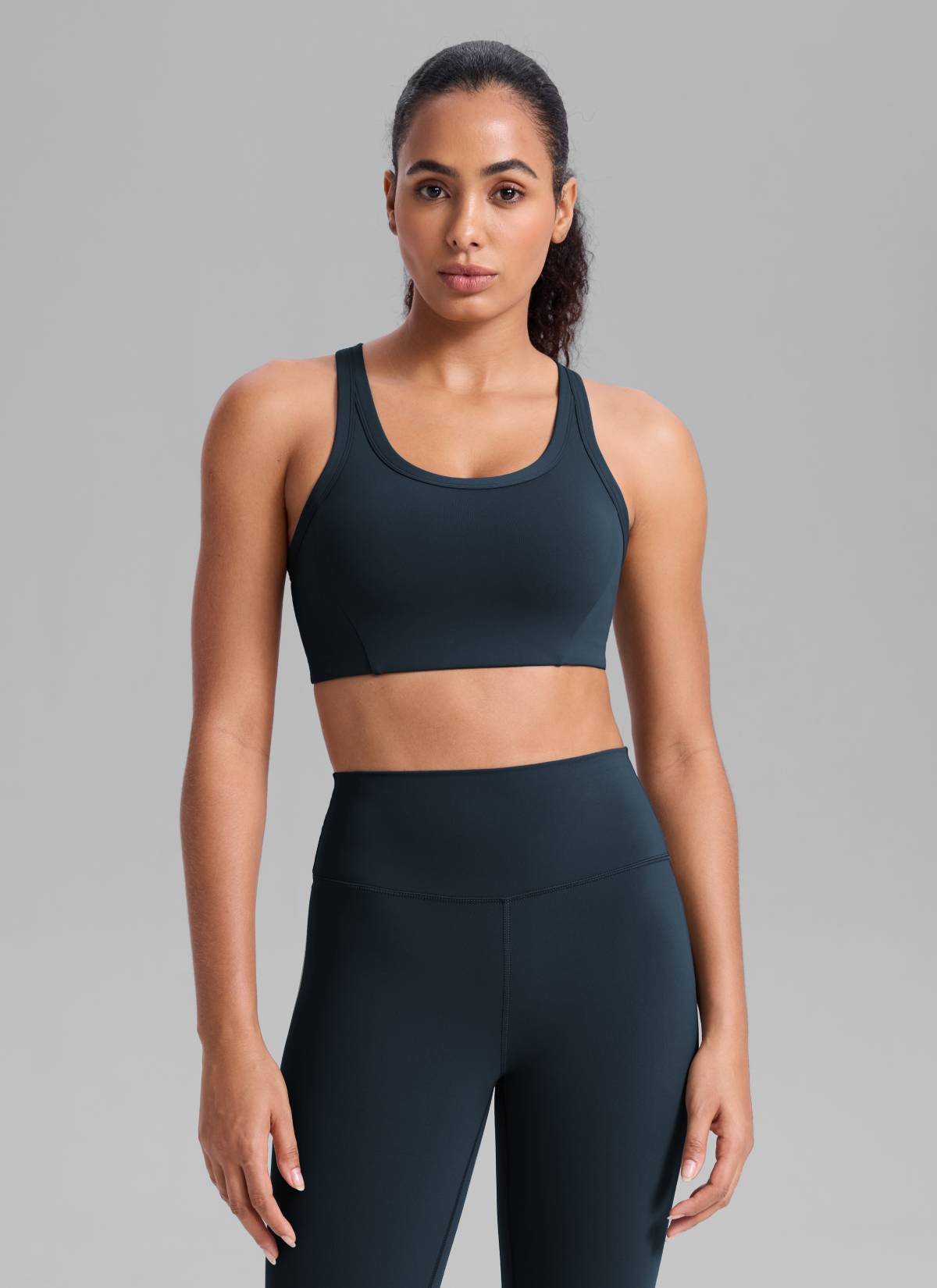 Running Sports Bra - U Neck, Racerback, Breathable