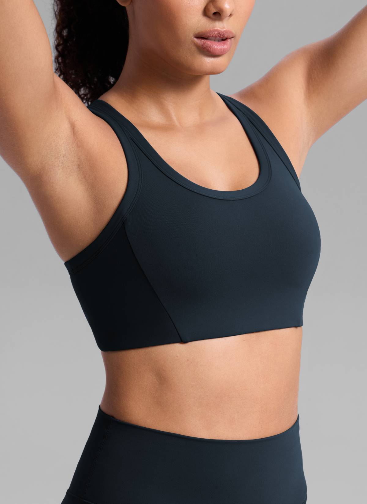 Running Sports Bra - U Neck, Racerback, Breathable