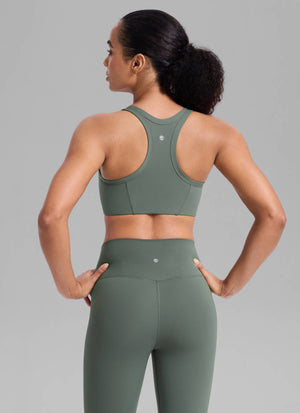 Running Sports Bra - U Neck, Racerback, Breathable