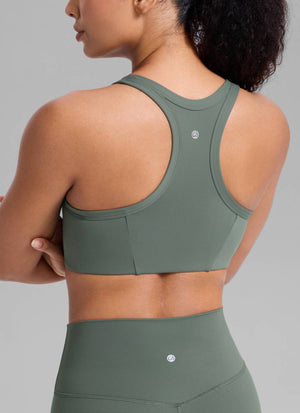 Running Sports Bra - U Neck, Racerback, Breathable