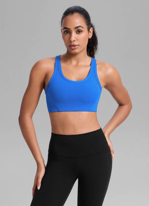 Running Sports Bra - U Neck, Racerback, Breathable