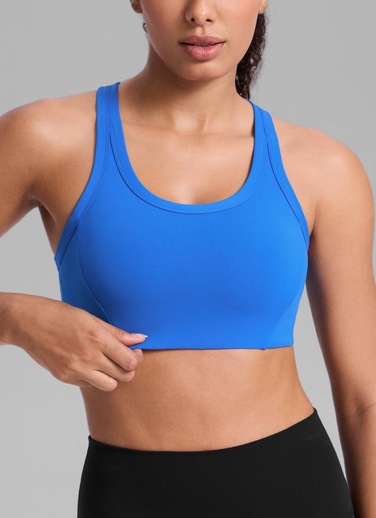 Running Sports Bra - U Neck, Racerback, Breathable