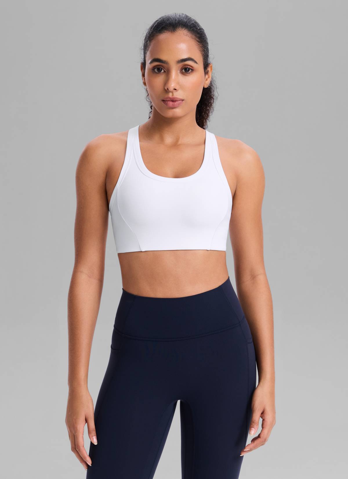Running Sports Bra - U Neck, Racerback, Breathable