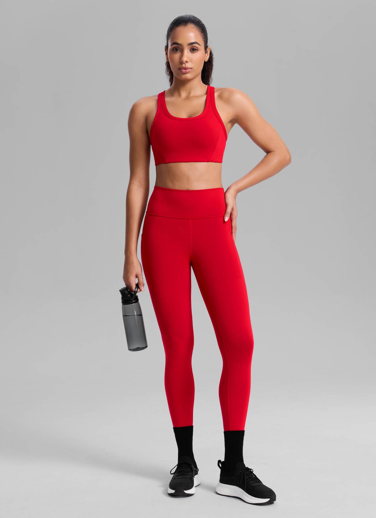 Running Sports Bra - U Neck, Racerback, Breathable