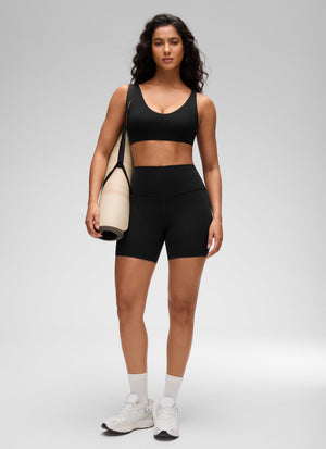 Scoop Neck Double Lined Bra - Scoop Neck, Double Layer
