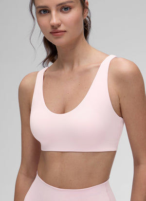 Scoop Neck Double Lined Bra - Scoop Neck, Double Layer