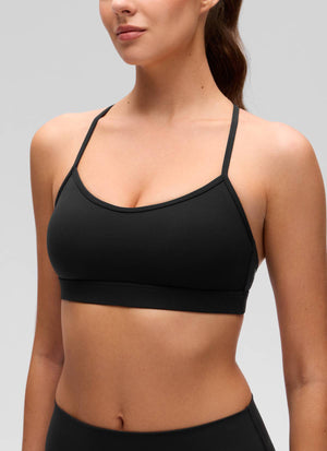 Thin Strap Cross Back Bra - Cross Back, Delicate Straps
