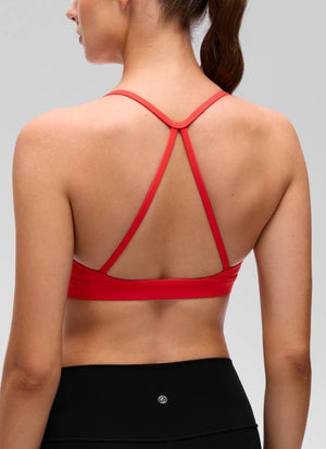 Thin Strap Cross Back Bra - Cross Back, Delicate Straps