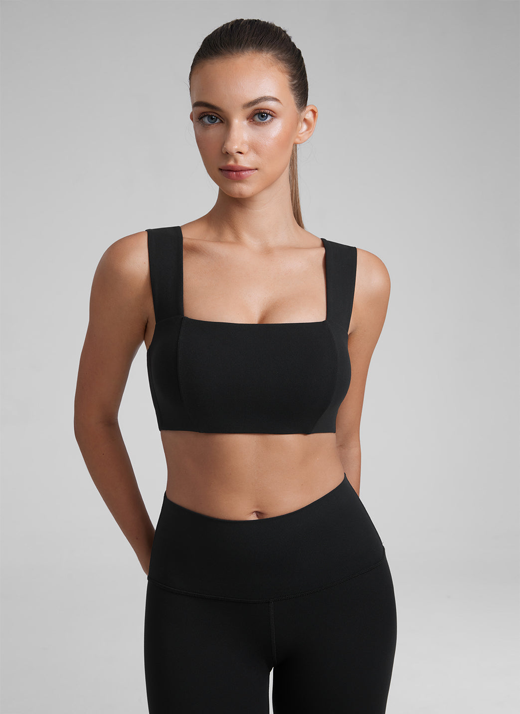 Backless Sports Bra - Open Back, Scoop Front
