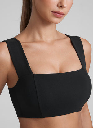 Backless Sports Bra - Open Back, Scoop Front