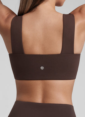 Backless Sports Bra - Open Back, Scoop Front