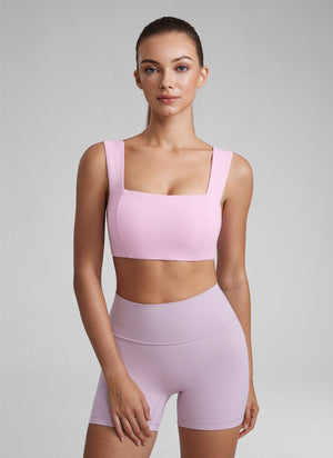Backless Sports Bra - Open Back, Scoop Front