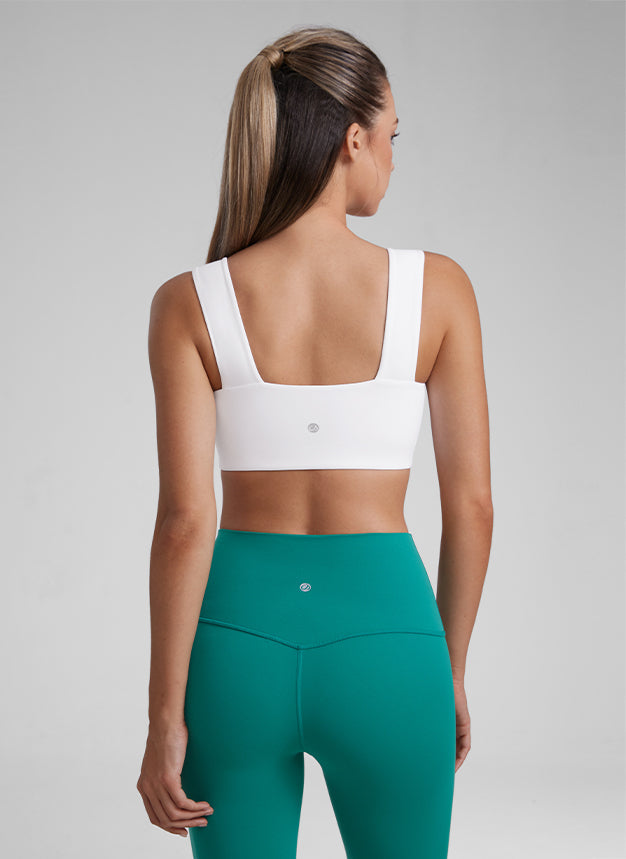 Backless Sports Bra - Open Back, Scoop Front
