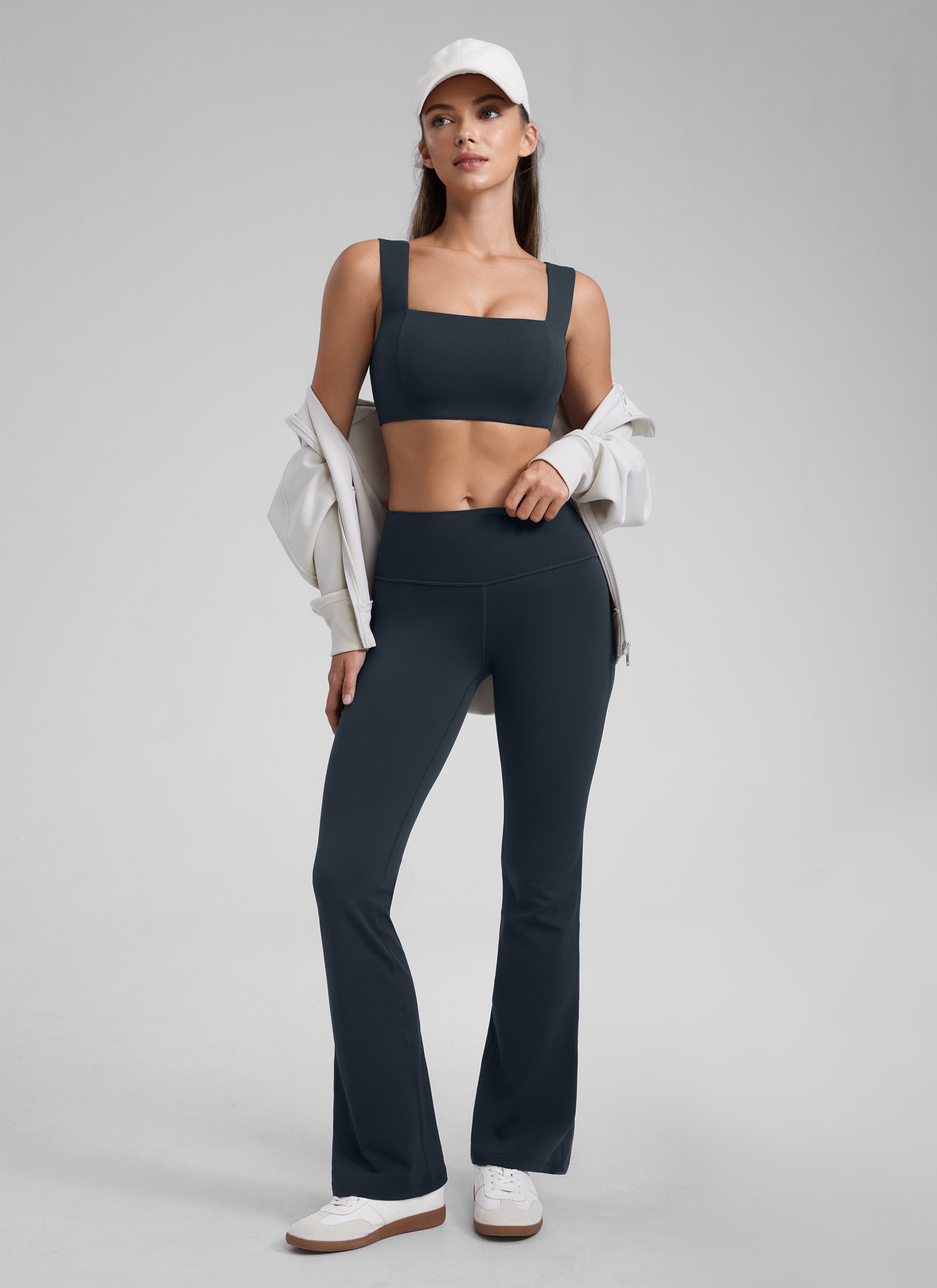Backless Sports Bra - Open Back, Scoop Front