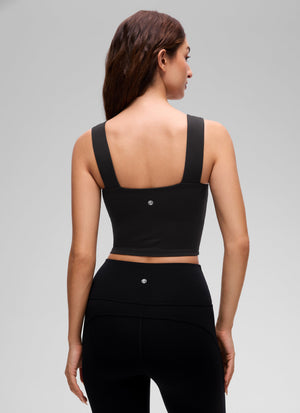 Wide Strap Bra Tank Top - Wide Straps, Built-in Support