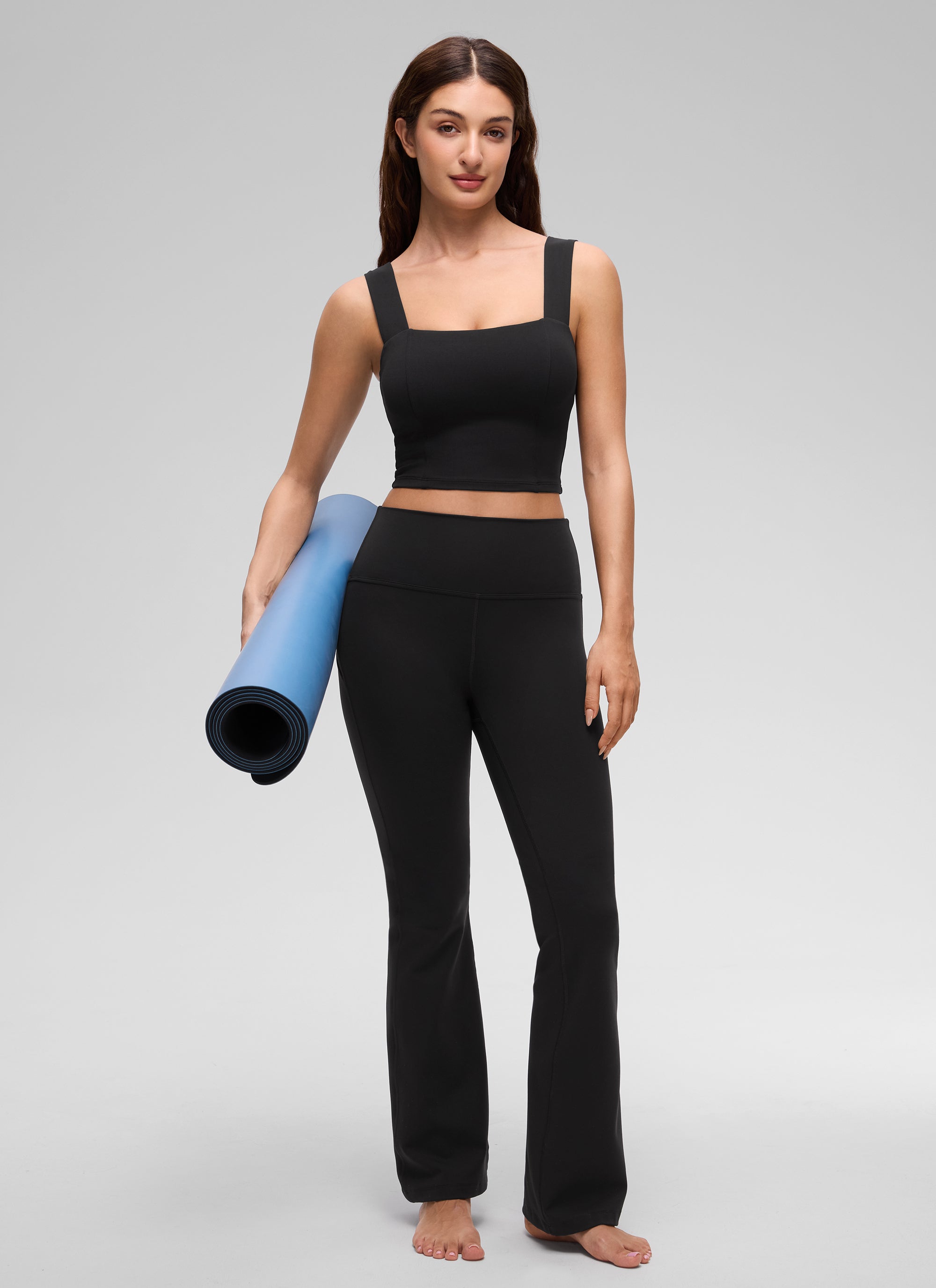 Wide Strap Bra Tank Top - Wide Straps, Built-in Support