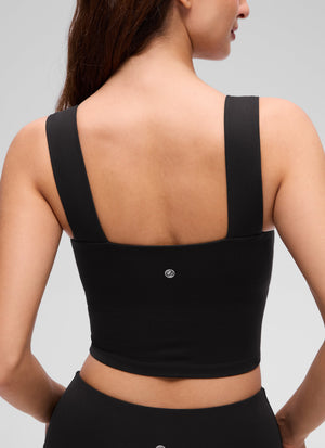 Wide Strap Bra Tank Top - Wide Straps, Built-in Support