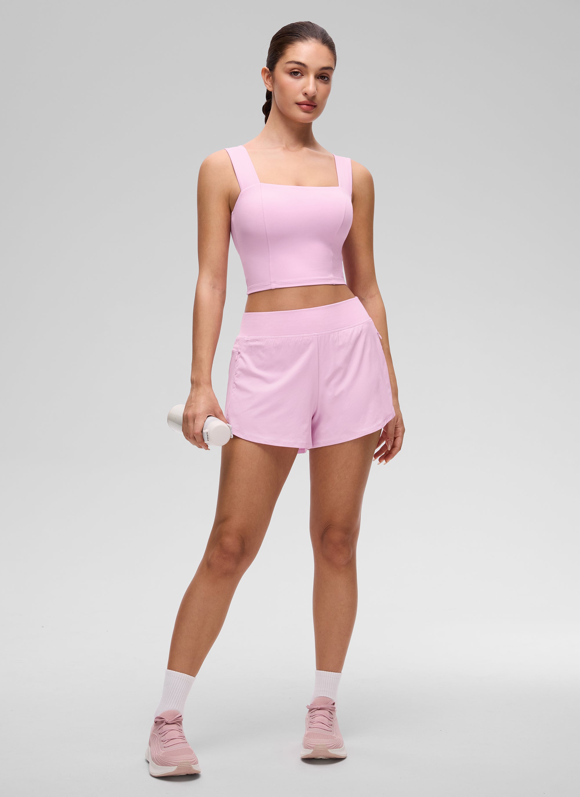 Wide Strap Bra Tank Top - Wide Straps, Built-in Support