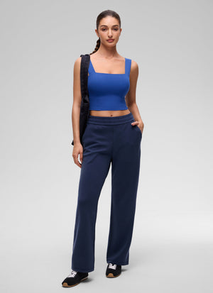 Wide Strap Bra Tank Top - Wide Straps, Built-in Support