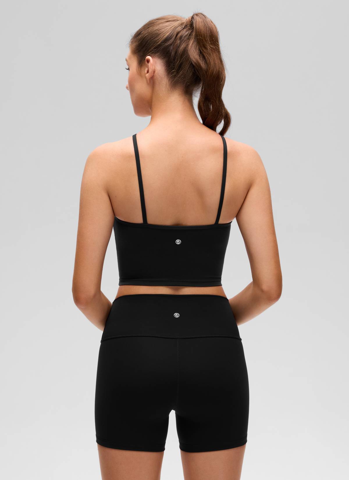 Halter Sports Bra - Cross Halter, Built-in Bra Tank