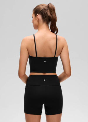 Halter Sports Bra - Cross Halter, Built-in Bra Tank