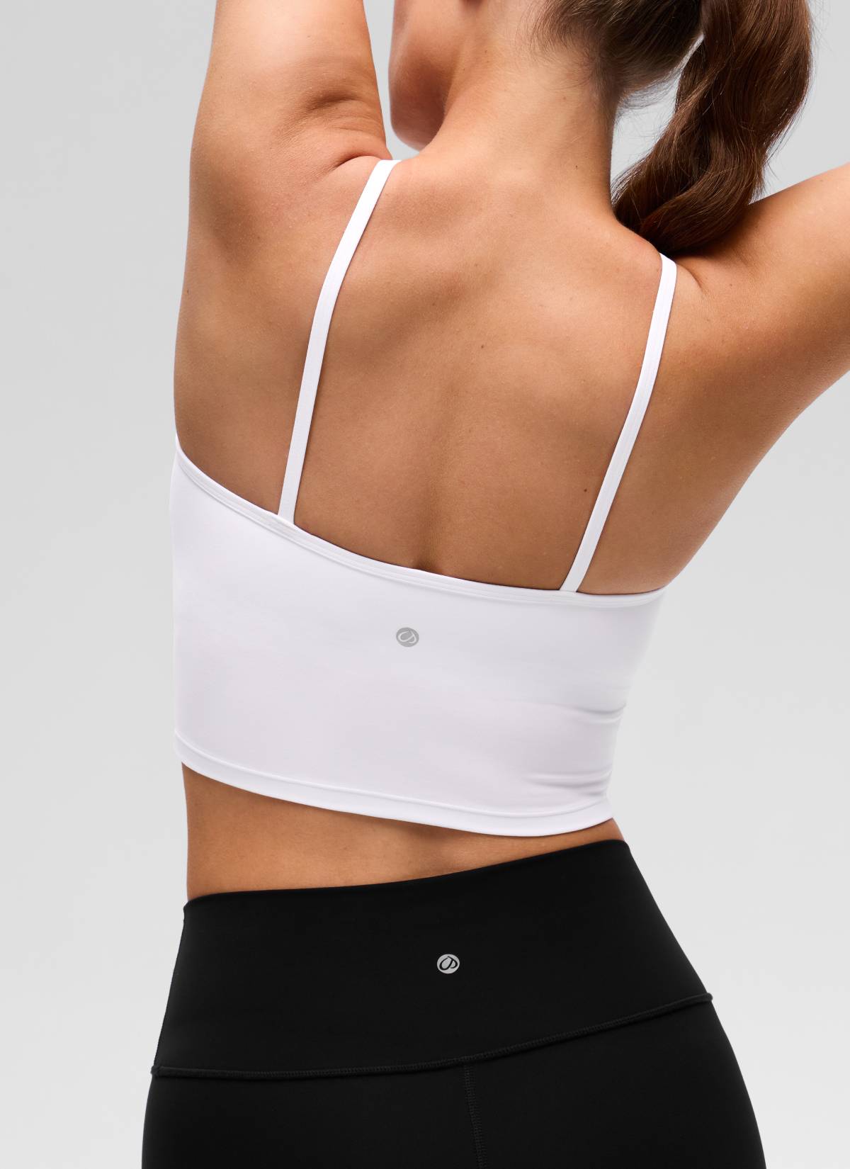 Halter Sports Bra - Cross Halter, Built-in Bra Tank