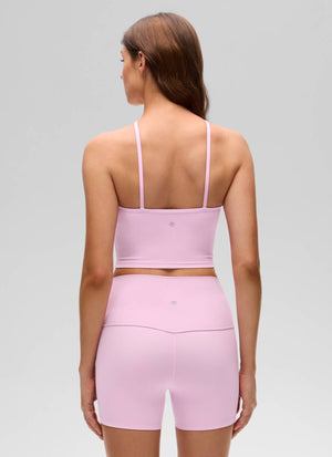 Halter Sports Bra - Cross Halter, Built-in Bra Tank