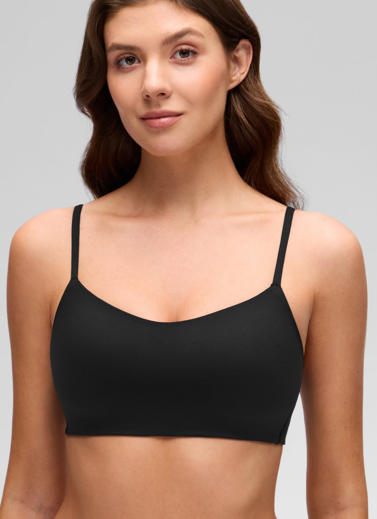 Padded Bralette - Moulded Cups, Spaghetti Straps