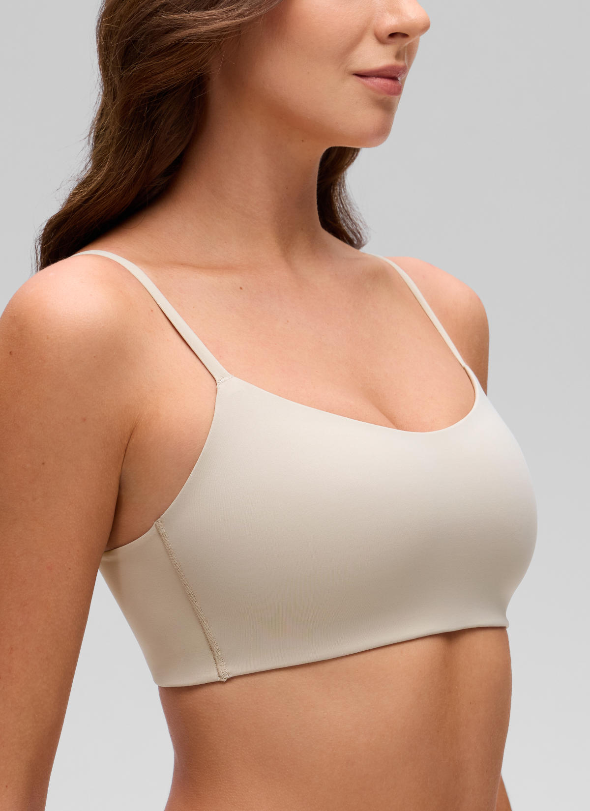 Padded Bralette - Moulded Cups, Spaghetti Straps