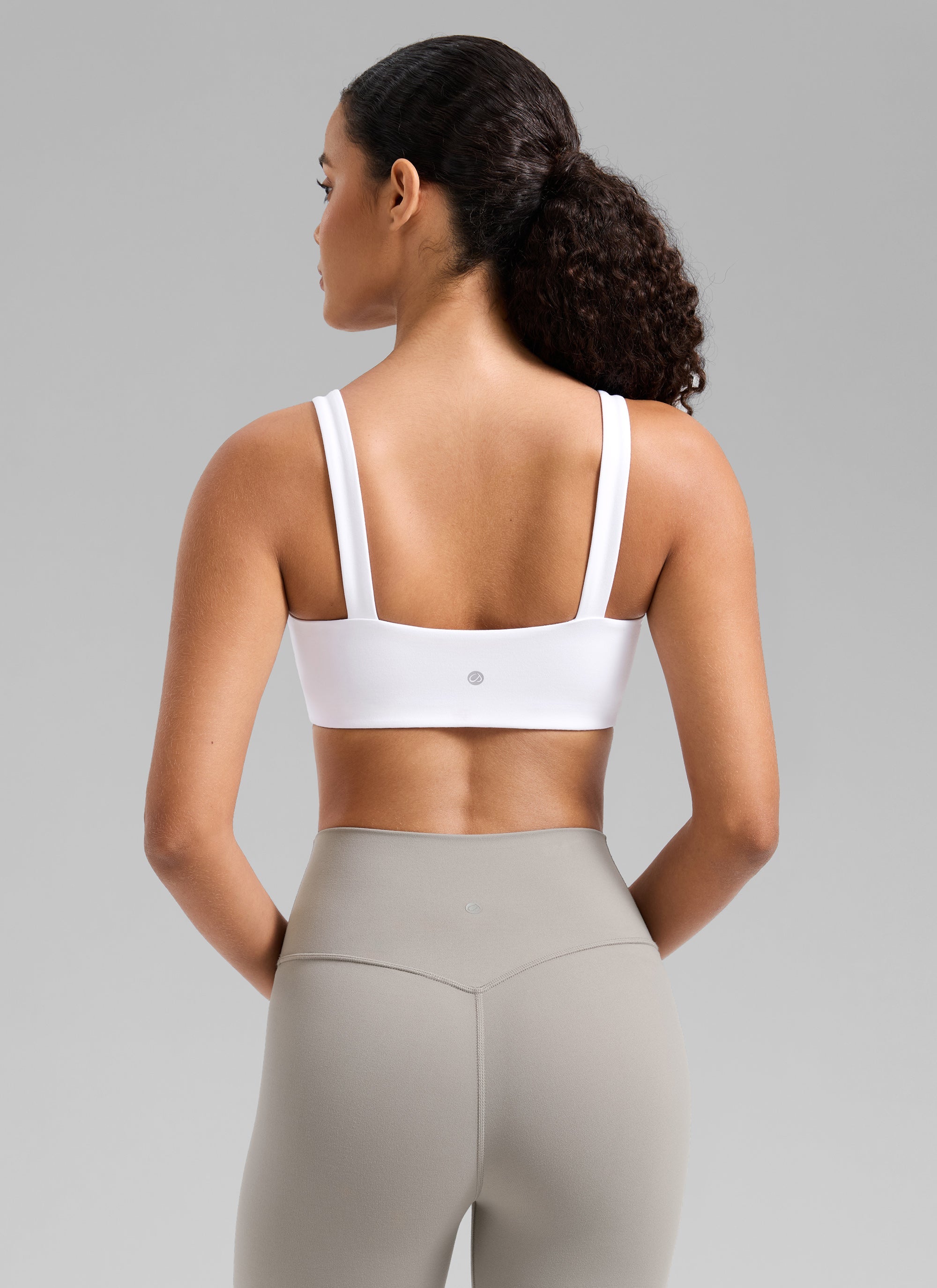 Square Neck Wide Strap Bra - Square Neck, Broad Straps