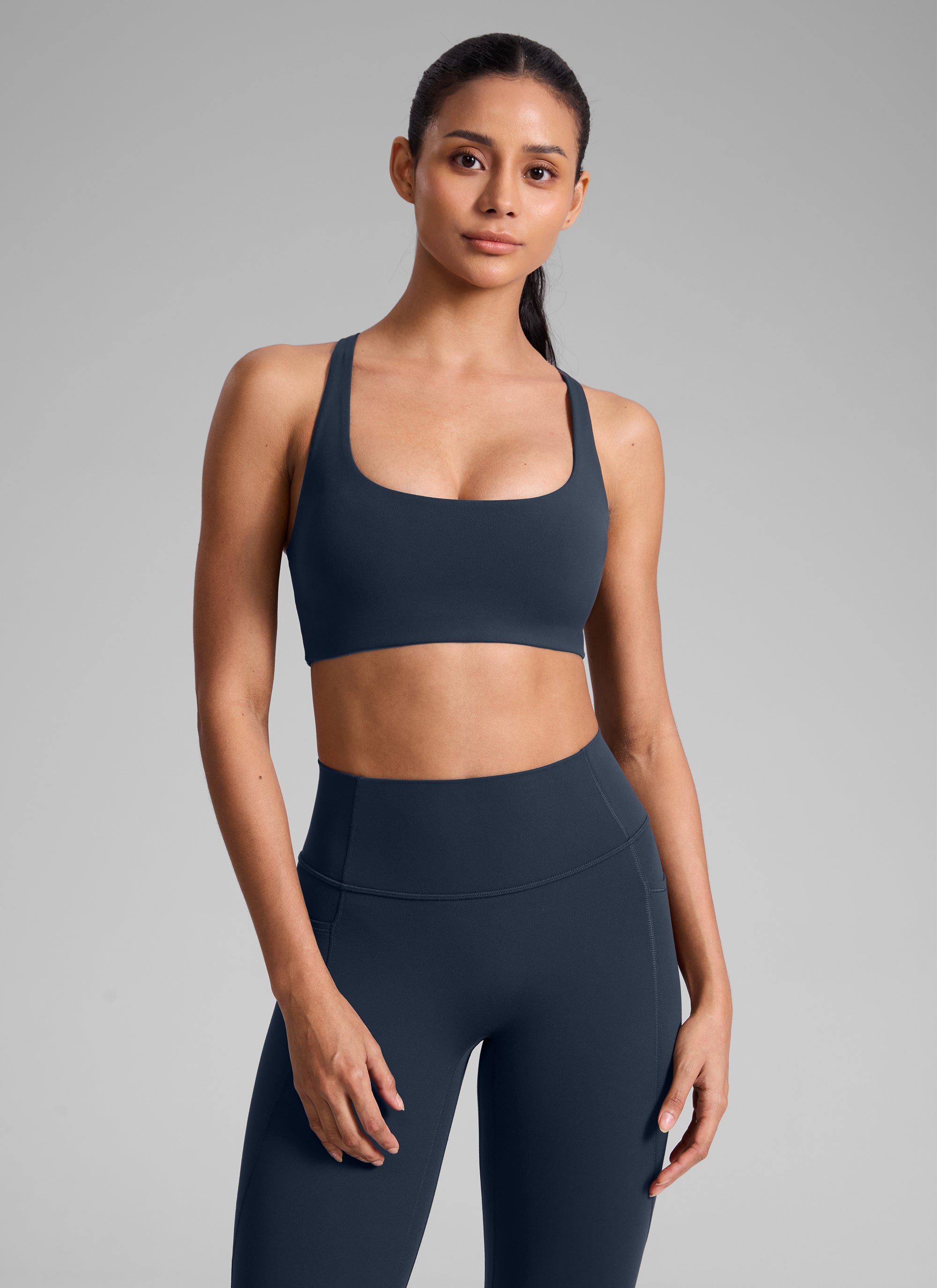 U Neck Cross Back Bra - U Neck, Cross Back