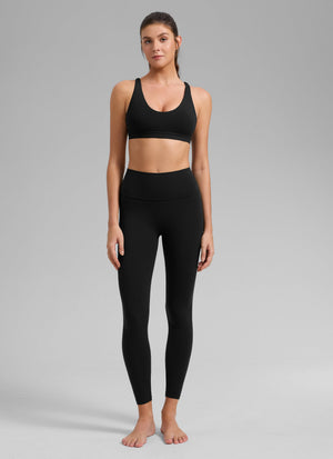 Low Cut Strappy Bra - Low Neckline, Strappy Design