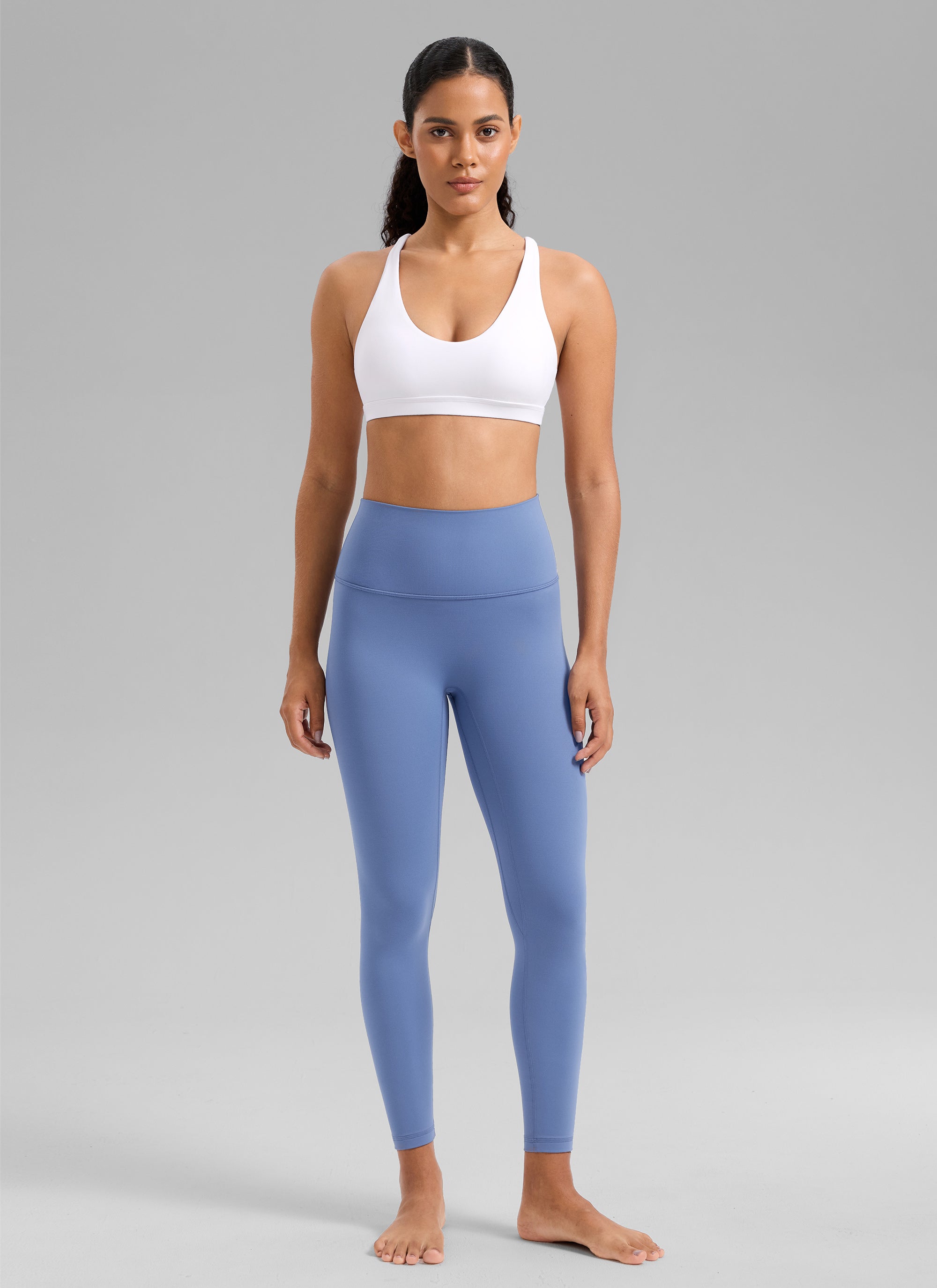 Low Cut Strappy Bra - Low Neckline, Strappy Design
