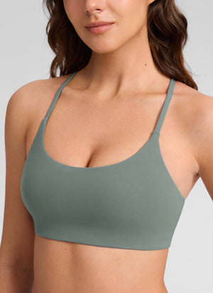 Double Lined V Back Bra - V Back, Shape Retention
