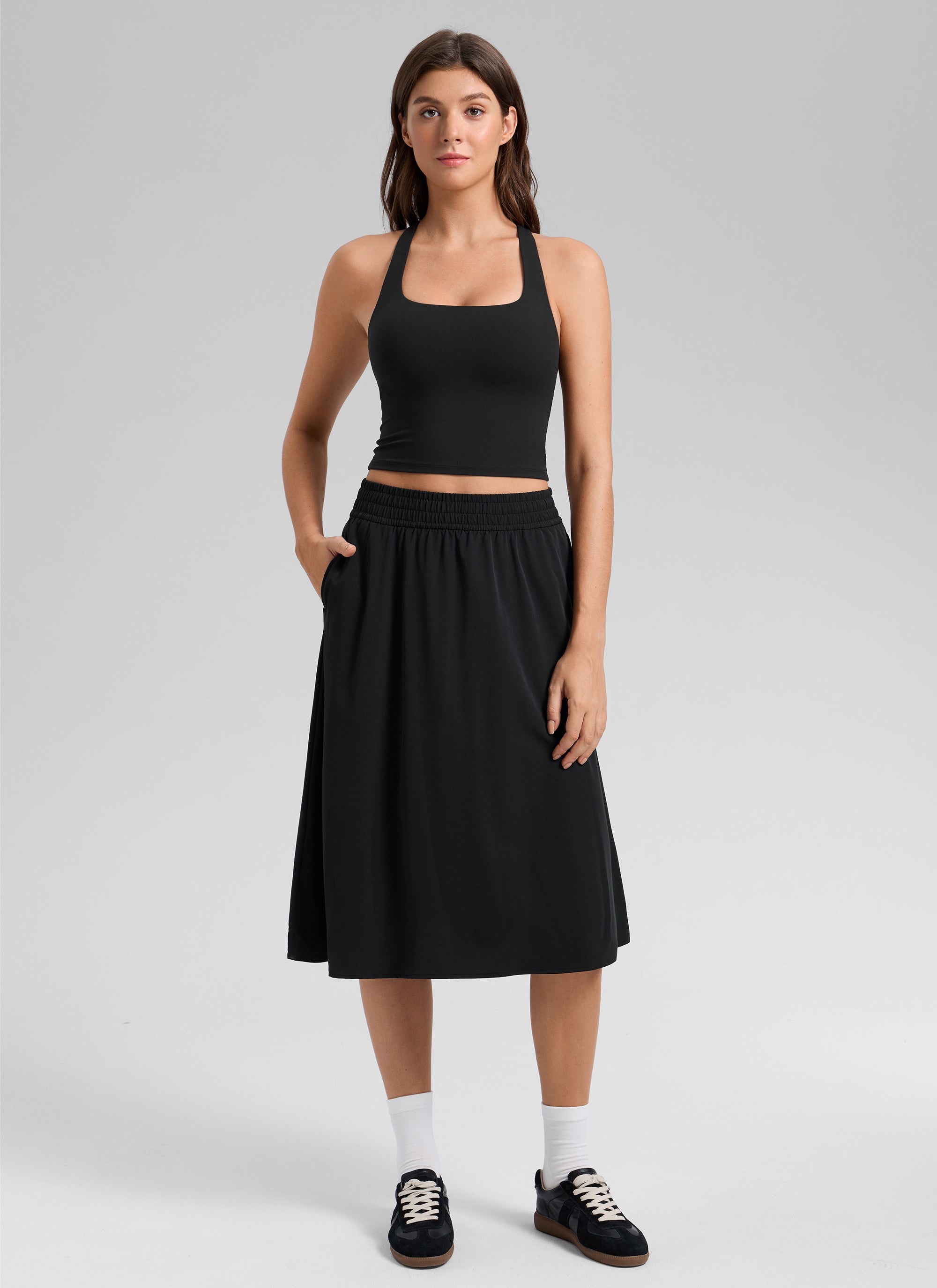 Racerback Bra Tank Top - Racerback, Shelf Bra