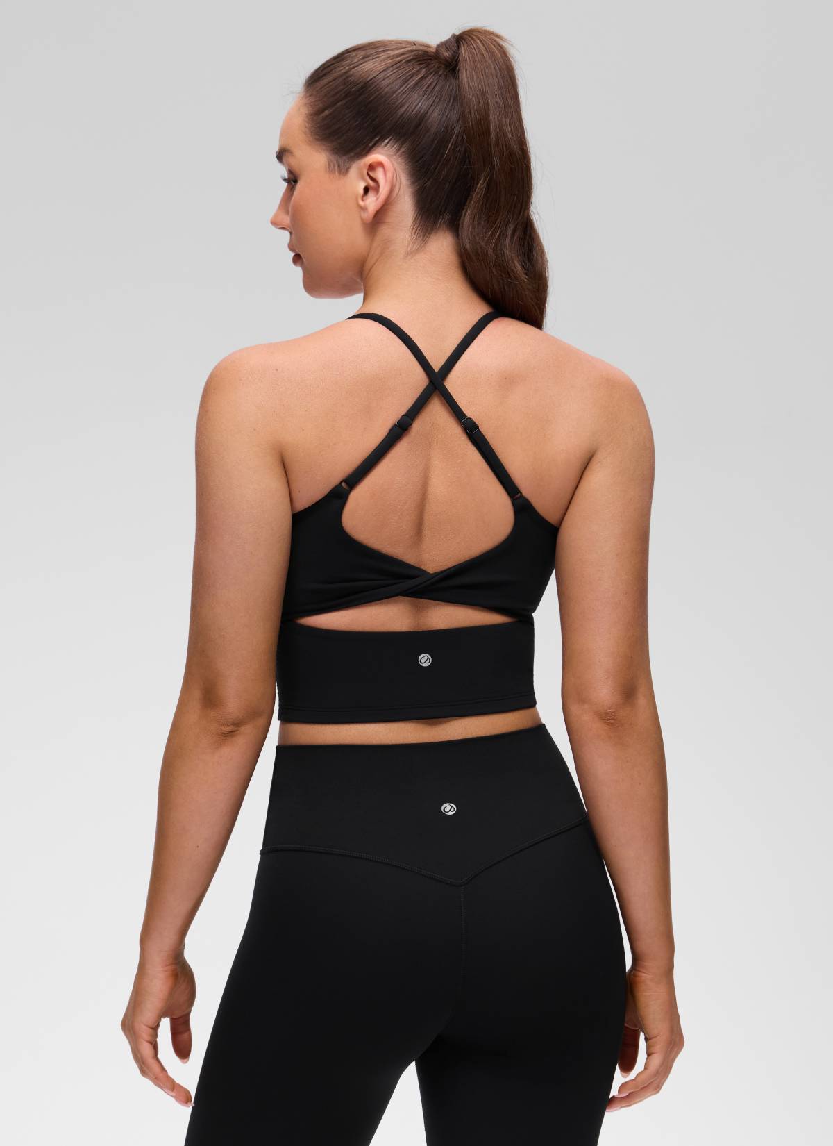 Cross Back Bra Tank Top - Twist Cross Back, Built-in Support