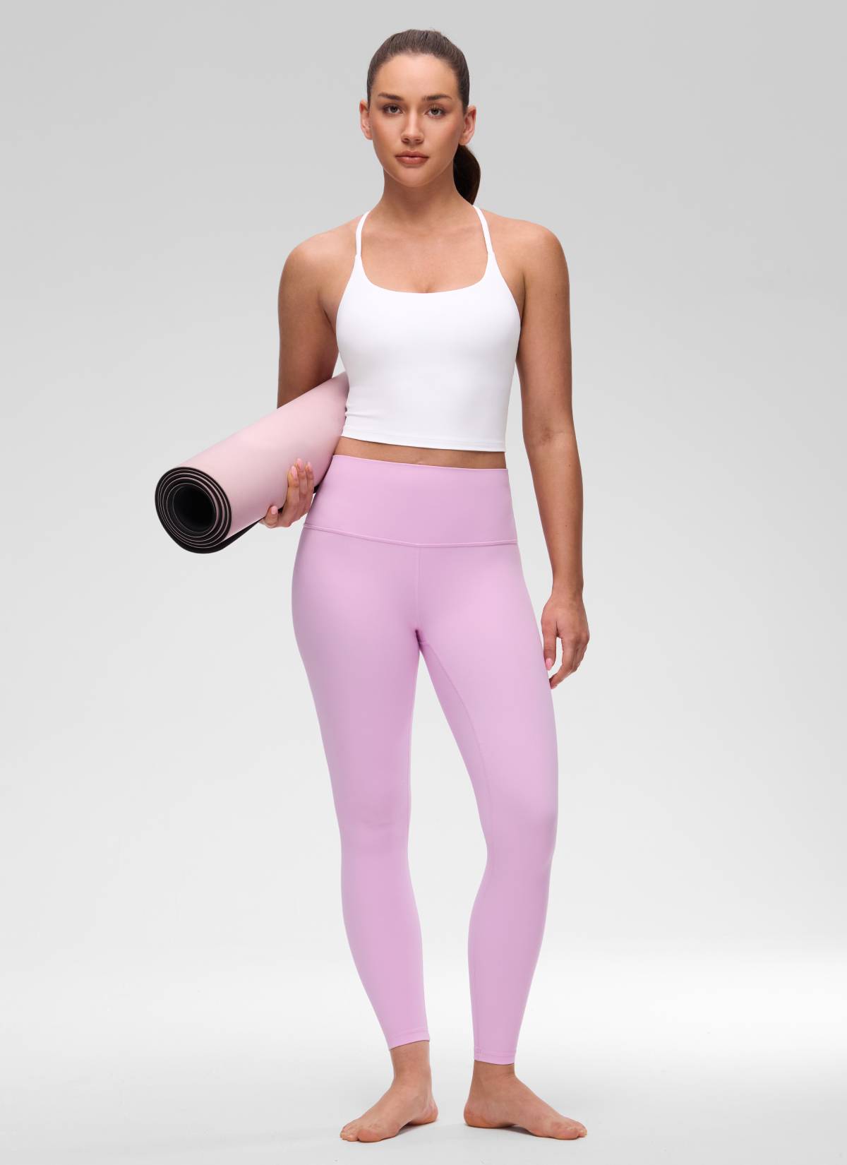 Cross Back Bra Tank Top - Twist Cross Back, Built-in Support