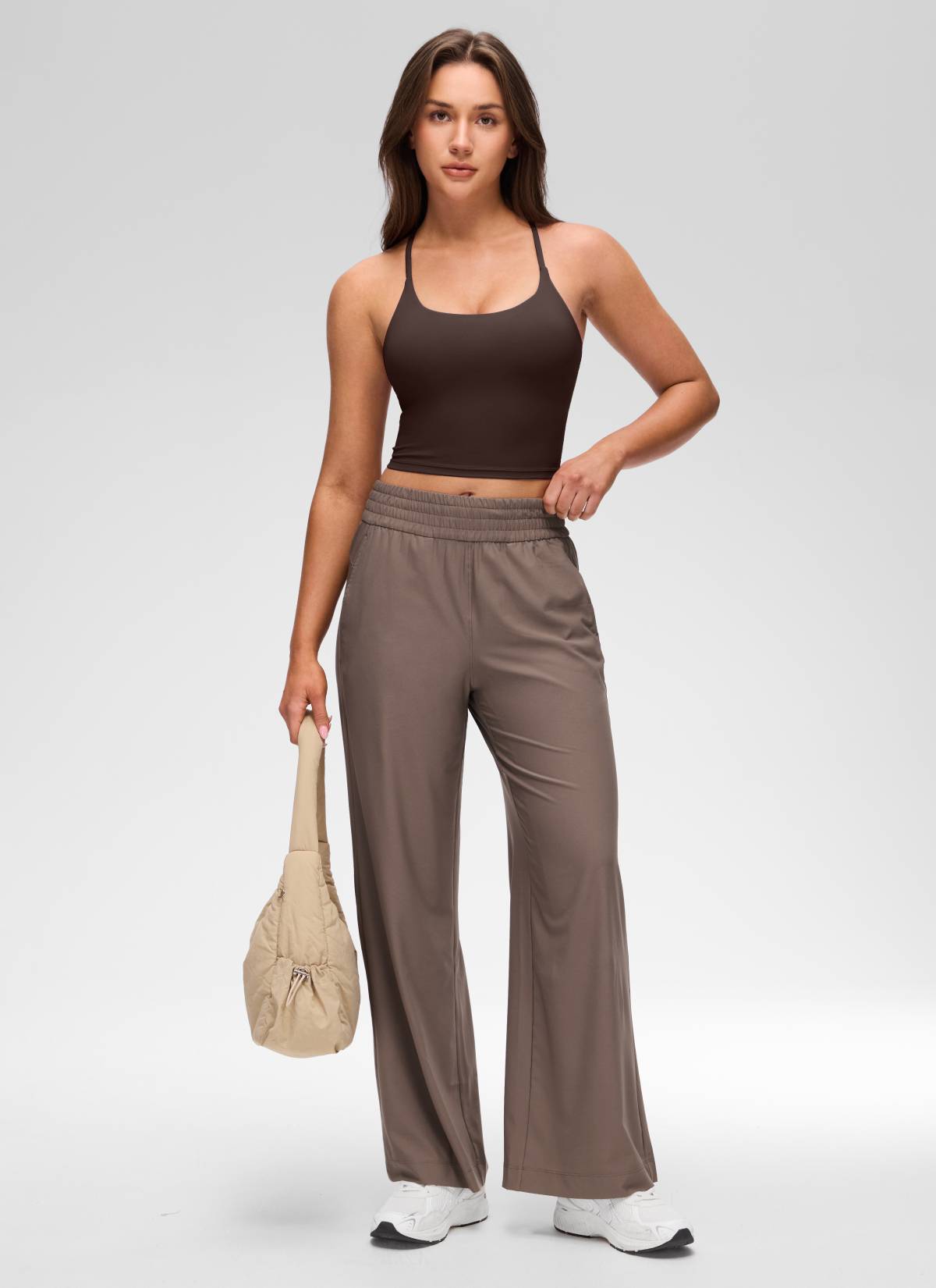 Cross Back Bra Tank Top - Twist Cross Back, Built-in Support