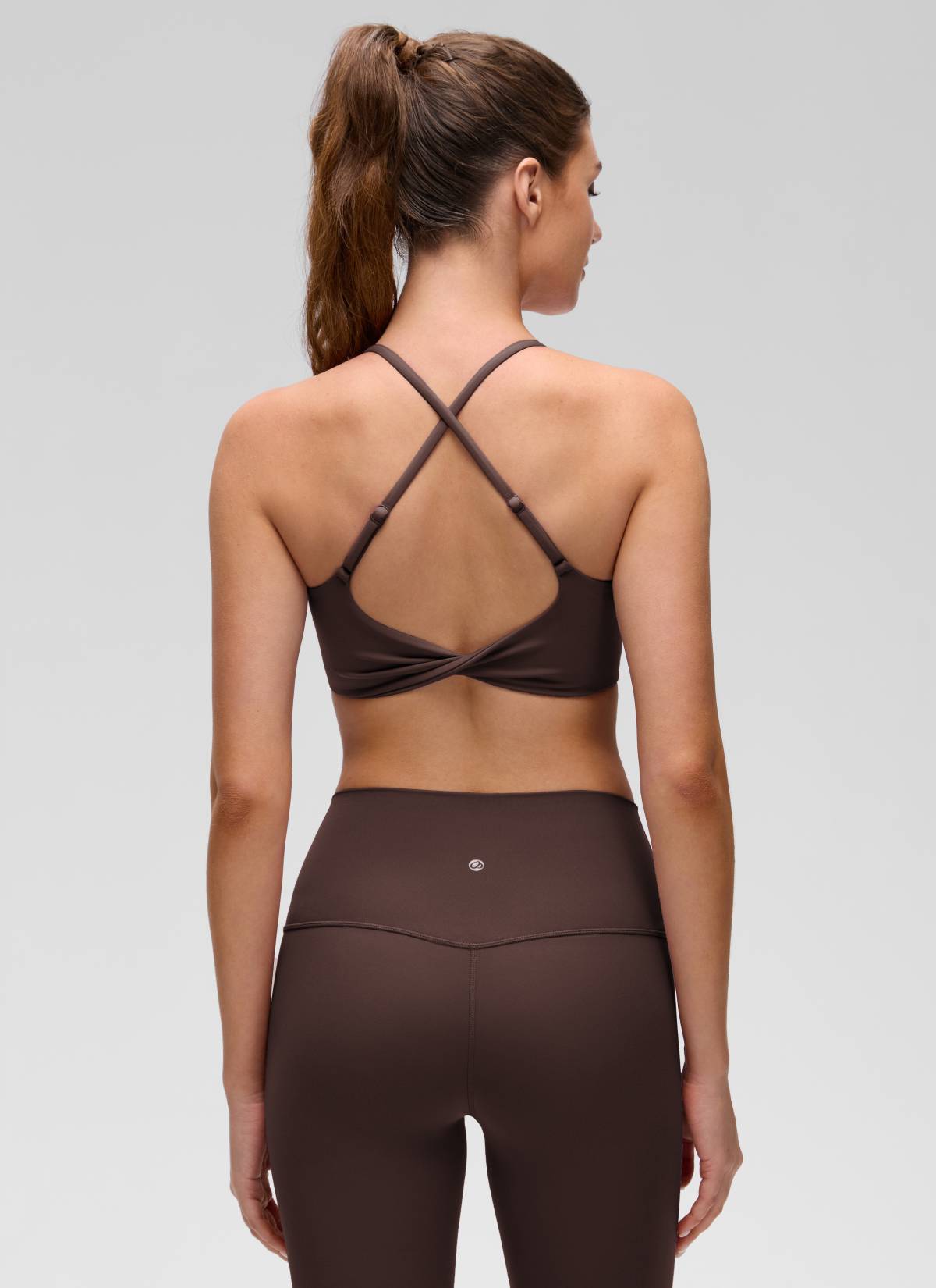 Cross Back Sports Bra - Twist Design, Secure Hold